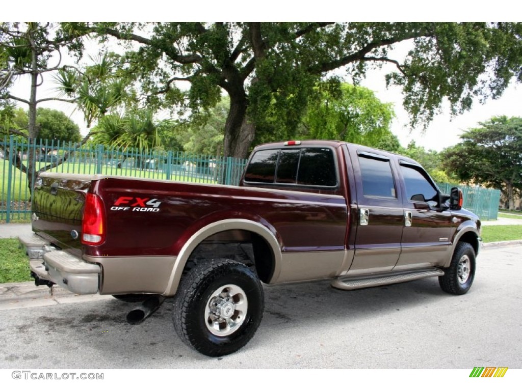2004 F350 Super Duty King Ranch Crew Cab 4x4 - Chestnut Brown Metallic / Castano Brown Leather photo #10