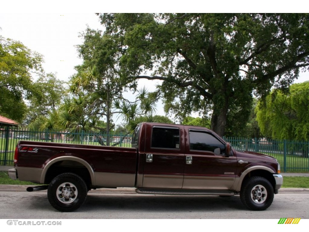 2004 F350 Super Duty King Ranch Crew Cab 4x4 - Chestnut Brown Metallic / Castano Brown Leather photo #11