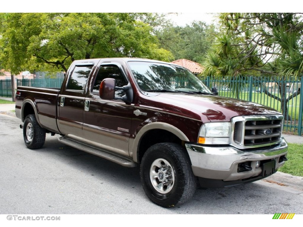 2004 F350 Super Duty King Ranch Crew Cab 4x4 - Chestnut Brown Metallic / Castano Brown Leather photo #14