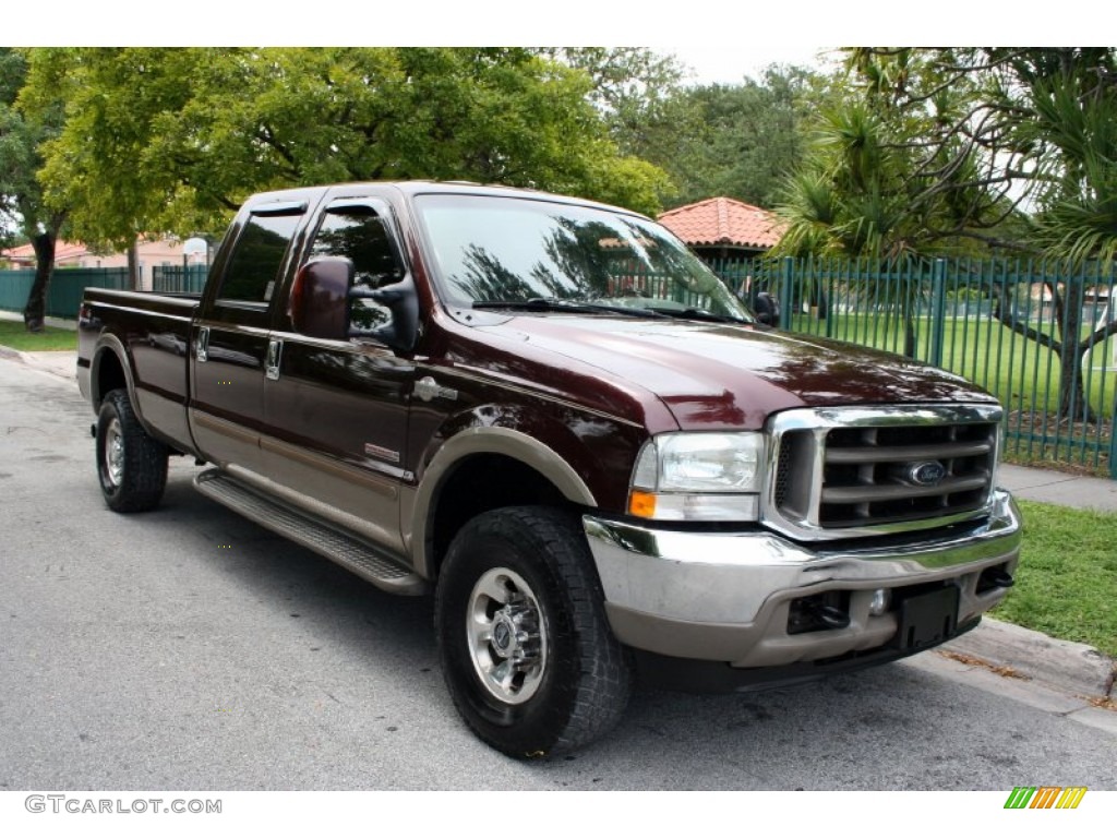 2004 F350 Super Duty King Ranch Crew Cab 4x4 - Chestnut Brown Metallic / Castano Brown Leather photo #15