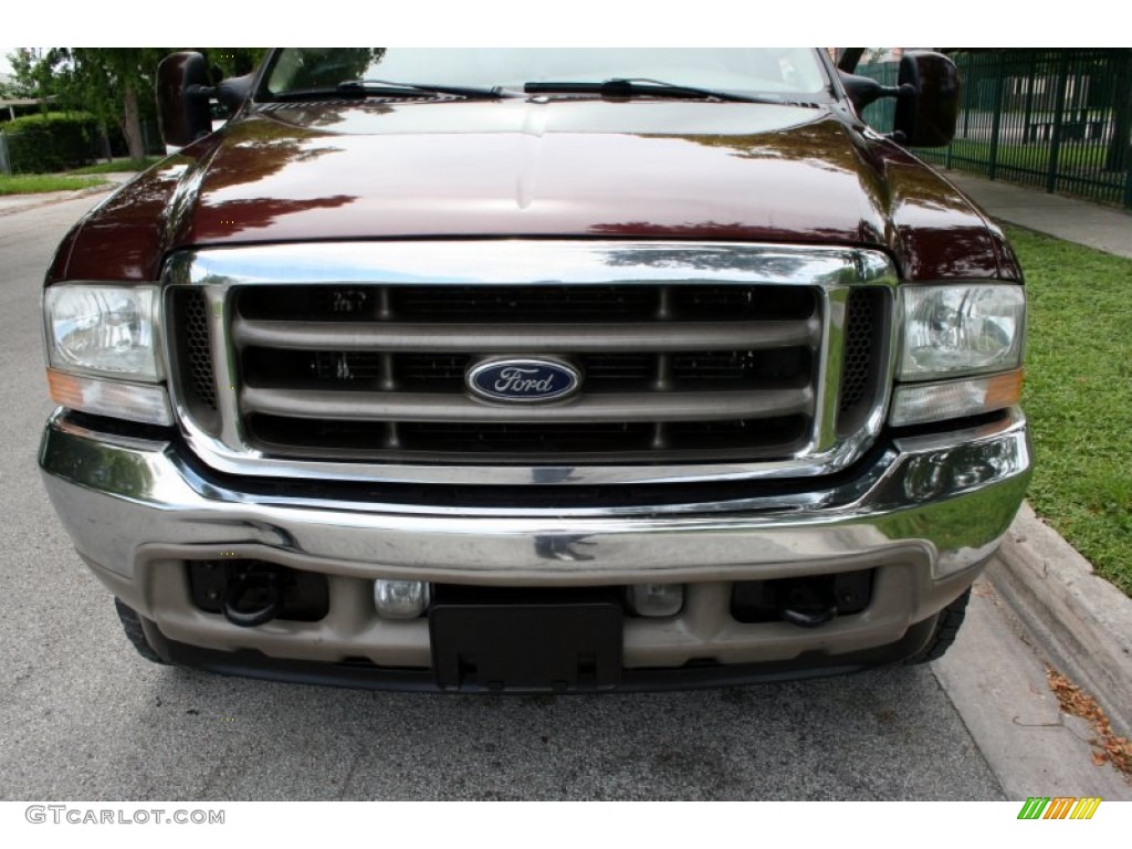2004 F350 Super Duty King Ranch Crew Cab 4x4 - Chestnut Brown Metallic / Castano Brown Leather photo #16