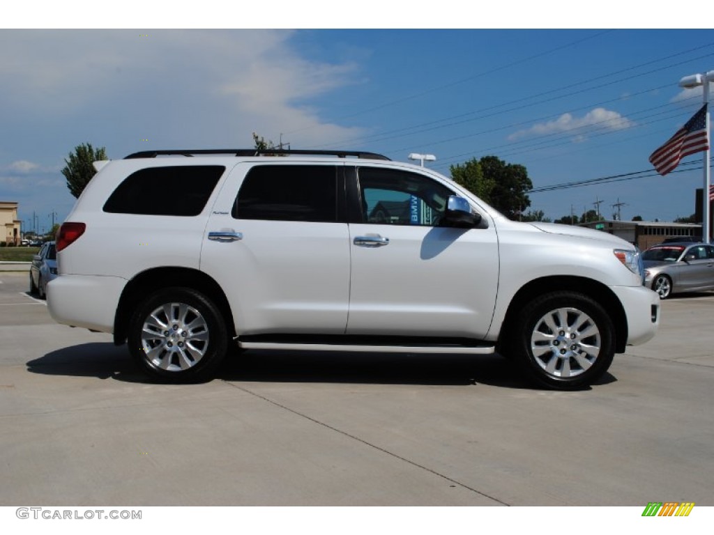 Arctic Frost Pearl 2008 Toyota Sequoia Platinum 4WD Exterior Photo #52195033