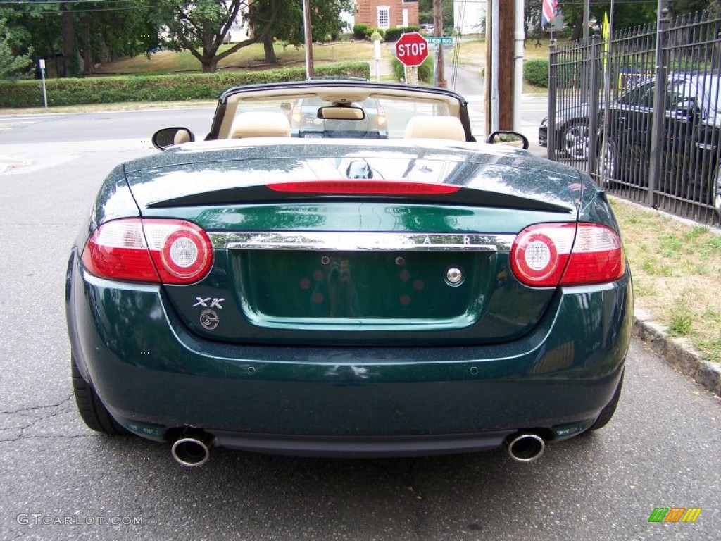 Emerald Fire Green Metallic 2007 Jaguar XK XK8 Convertible Exterior Photo #52195309