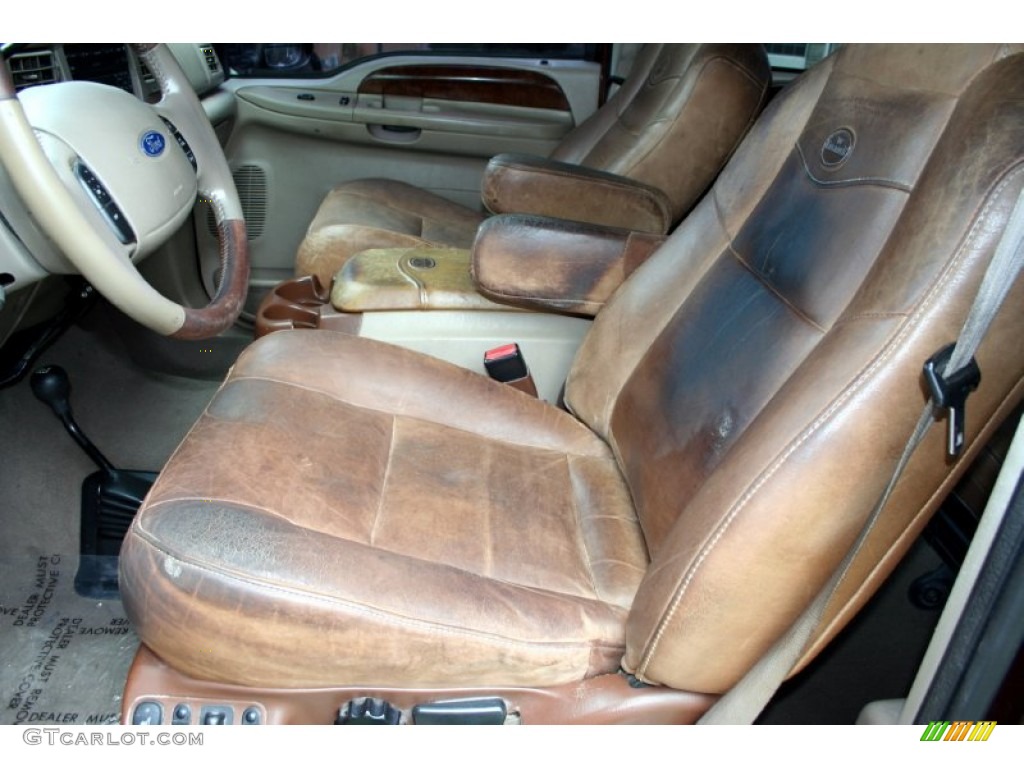 2004 F350 Super Duty King Ranch Crew Cab 4x4 - Chestnut Brown Metallic / Castano Brown Leather photo #45
