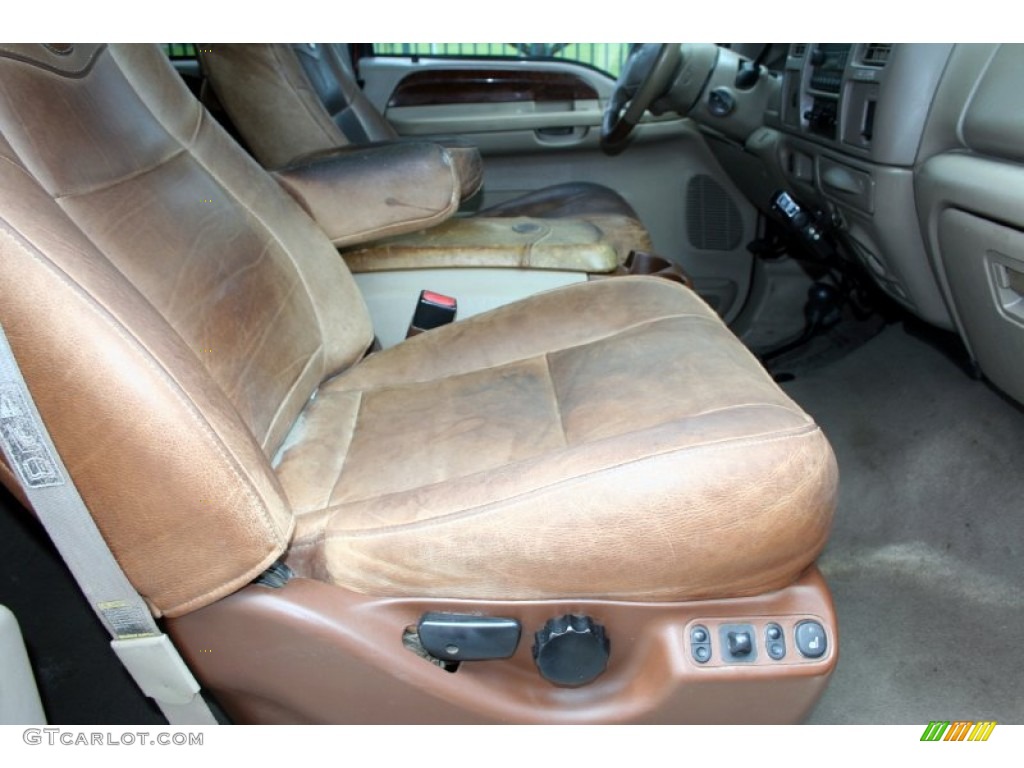 2004 F350 Super Duty King Ranch Crew Cab 4x4 - Chestnut Brown Metallic / Castano Brown Leather photo #46