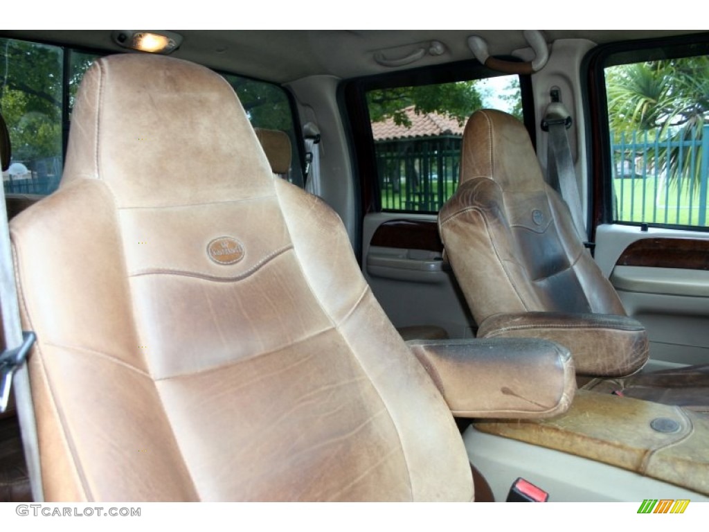 2004 F350 Super Duty King Ranch Crew Cab 4x4 - Chestnut Brown Metallic / Castano Brown Leather photo #47