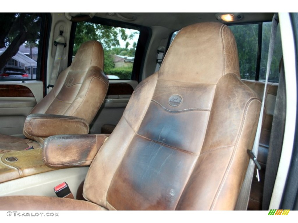 2004 F350 Super Duty King Ranch Crew Cab 4x4 - Chestnut Brown Metallic / Castano Brown Leather photo #48