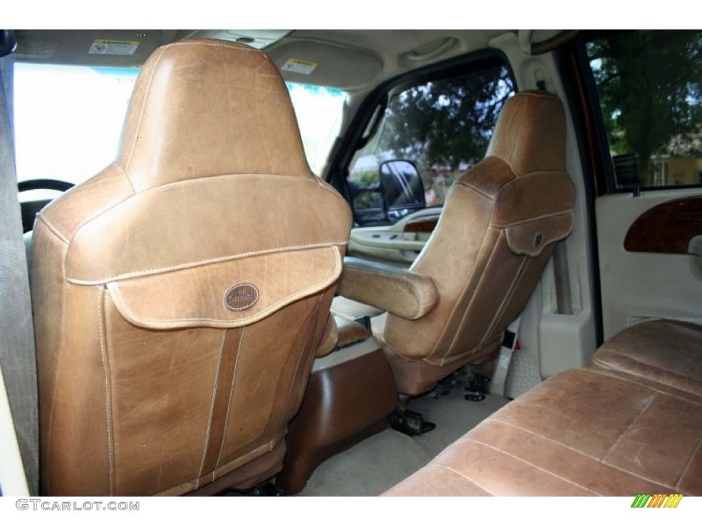 2004 F350 Super Duty King Ranch Crew Cab 4x4 - Chestnut Brown Metallic / Castano Brown Leather photo #49