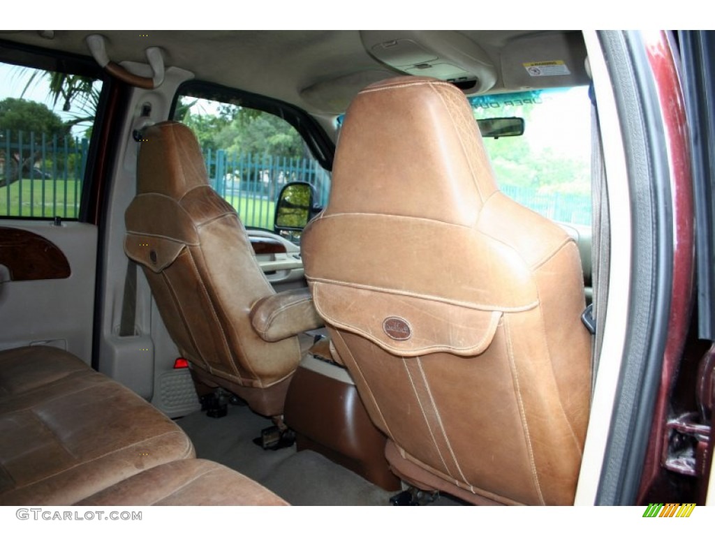 2004 F350 Super Duty King Ranch Crew Cab 4x4 - Chestnut Brown Metallic / Castano Brown Leather photo #50