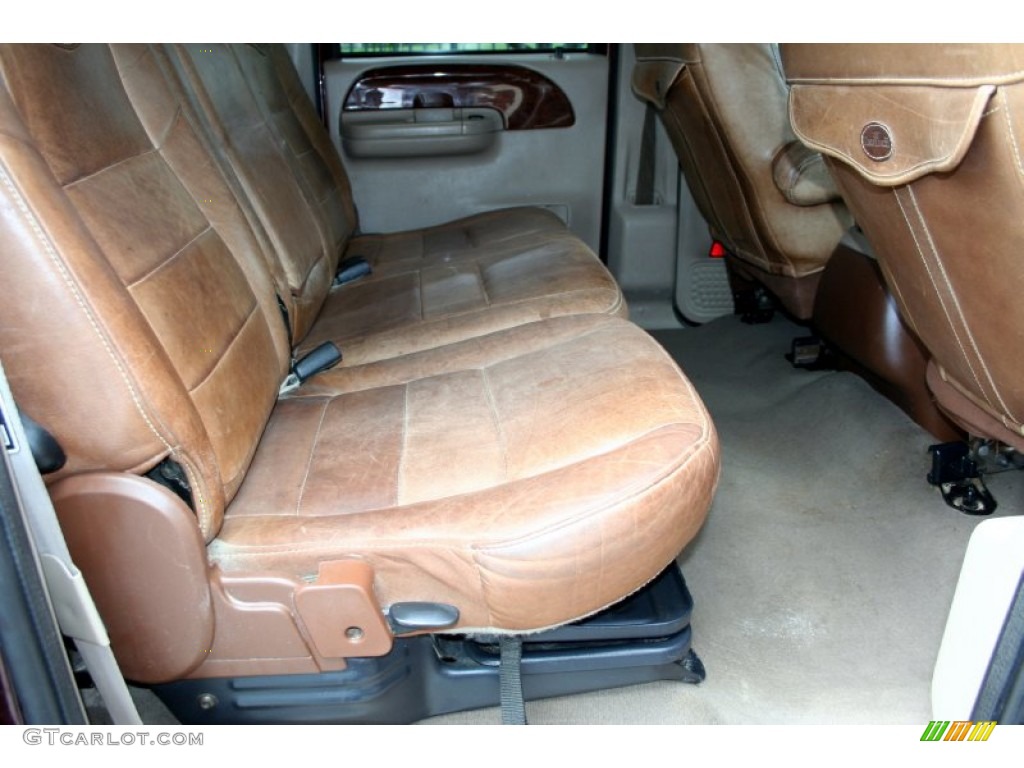 2004 F350 Super Duty King Ranch Crew Cab 4x4 - Chestnut Brown Metallic / Castano Brown Leather photo #52