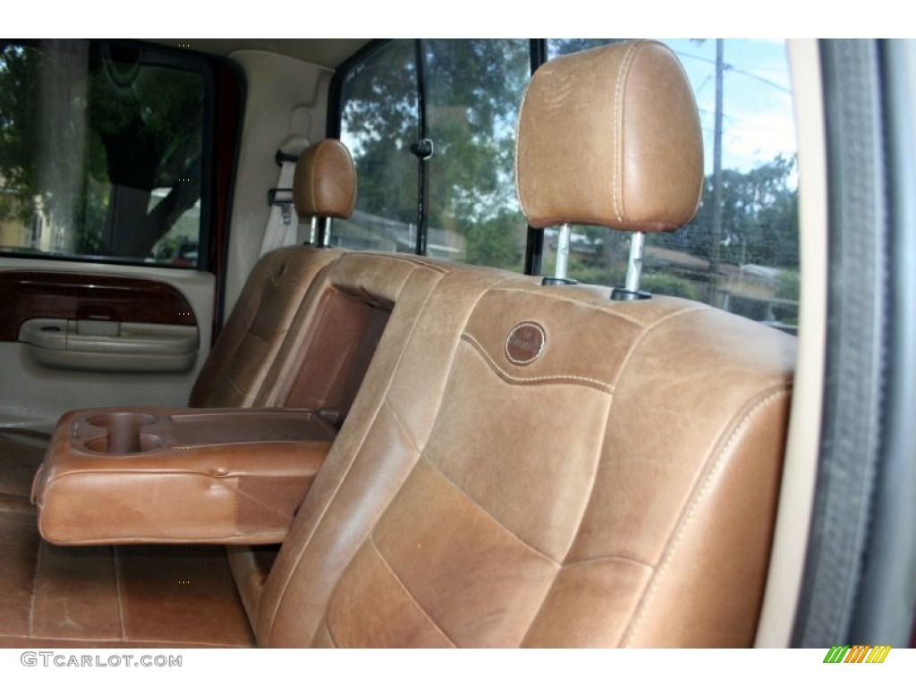2004 F350 Super Duty King Ranch Crew Cab 4x4 - Chestnut Brown Metallic / Castano Brown Leather photo #53