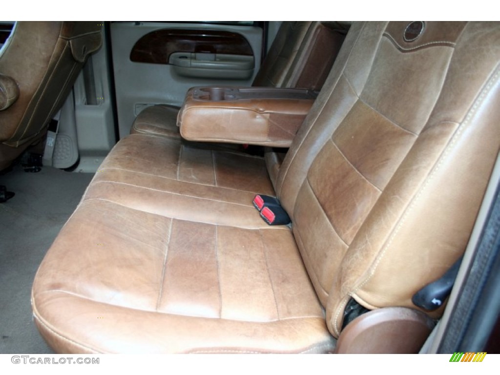 2004 F350 Super Duty King Ranch Crew Cab 4x4 - Chestnut Brown Metallic / Castano Brown Leather photo #55
