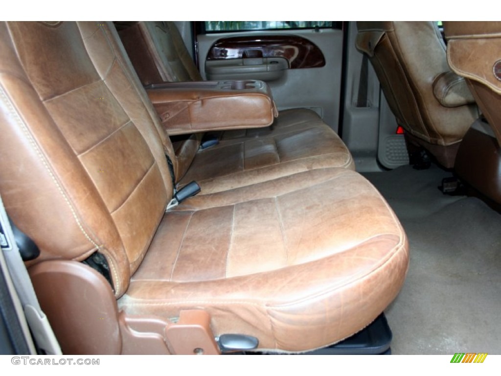 2004 F350 Super Duty King Ranch Crew Cab 4x4 - Chestnut Brown Metallic / Castano Brown Leather photo #56