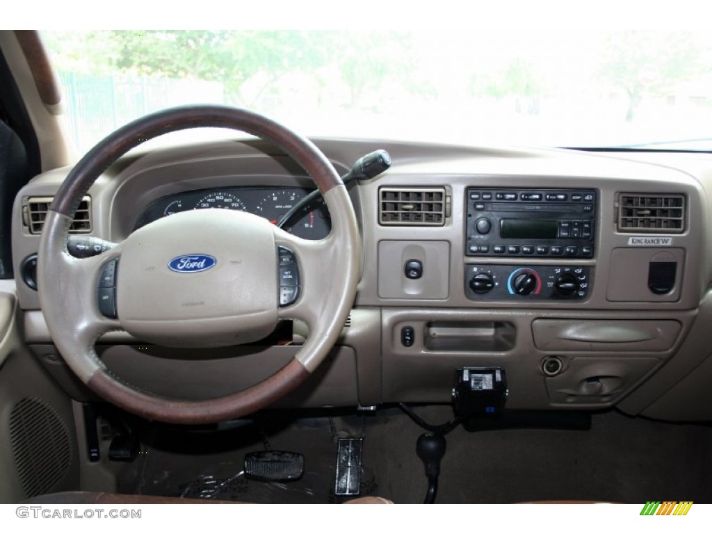 2004 F350 Super Duty King Ranch Crew Cab 4x4 - Chestnut Brown Metallic / Castano Brown Leather photo #69