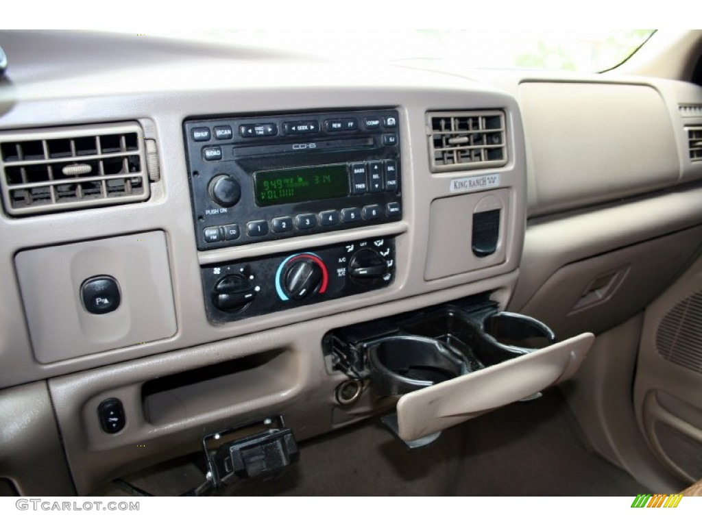 2004 F350 Super Duty King Ranch Crew Cab 4x4 - Chestnut Brown Metallic / Castano Brown Leather photo #72