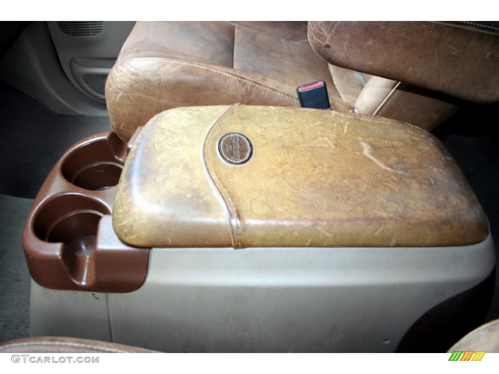 2004 F350 Super Duty King Ranch Crew Cab 4x4 - Chestnut Brown Metallic / Castano Brown Leather photo #73