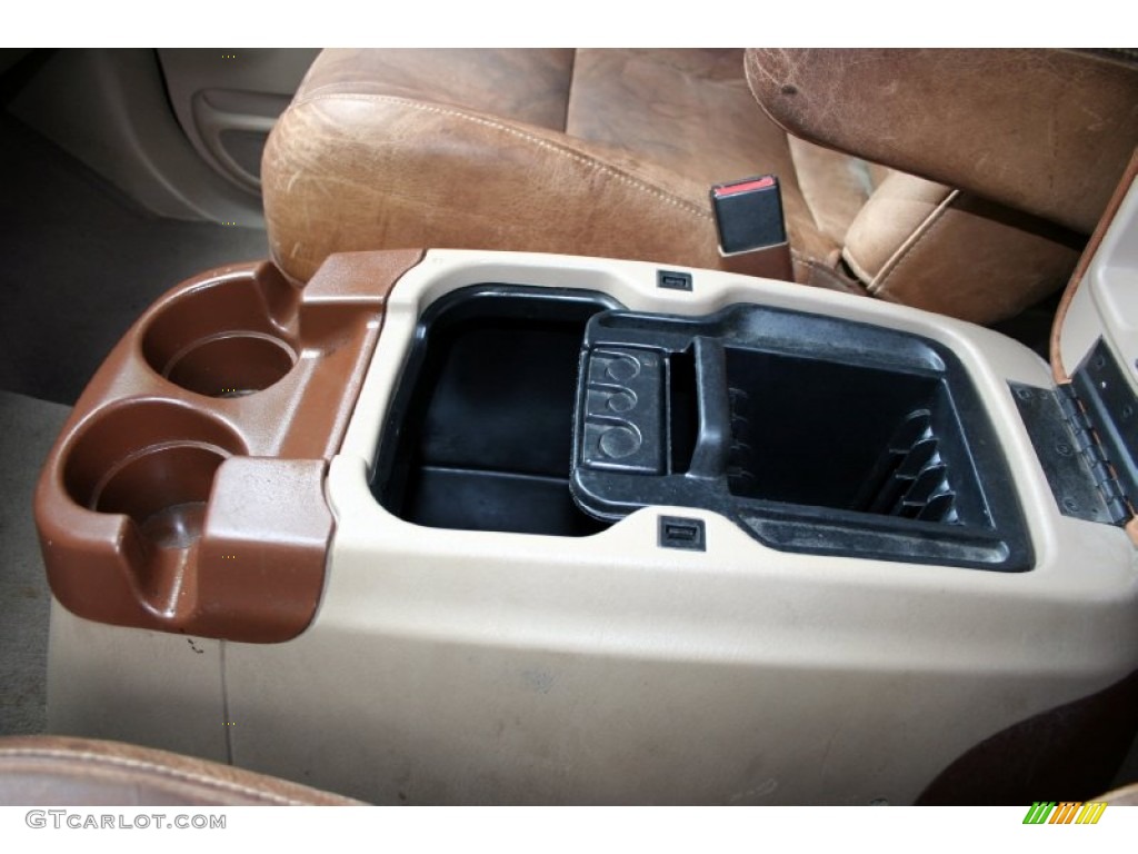 2004 F350 Super Duty King Ranch Crew Cab 4x4 - Chestnut Brown Metallic / Castano Brown Leather photo #74