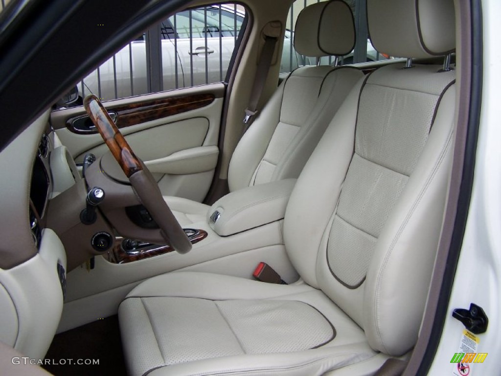 Ivory/Mocha Interior 2008 Jaguar XJ Vanden Plas Photo #52195909