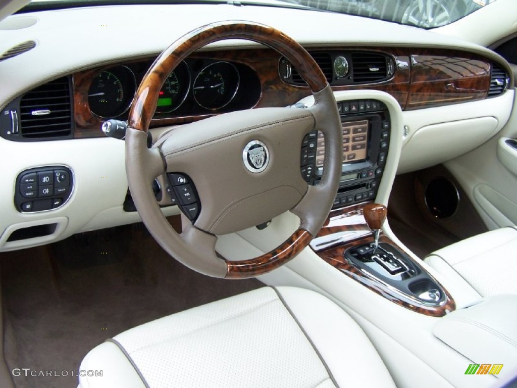 Ivory/Mocha Interior 2008 Jaguar XJ Vanden Plas Photo #52195918