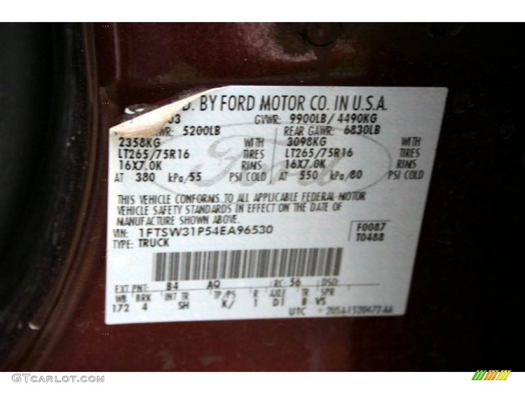 2004 F350 Super Duty King Ranch Crew Cab 4x4 - Chestnut Brown Metallic / Castano Brown Leather photo #93