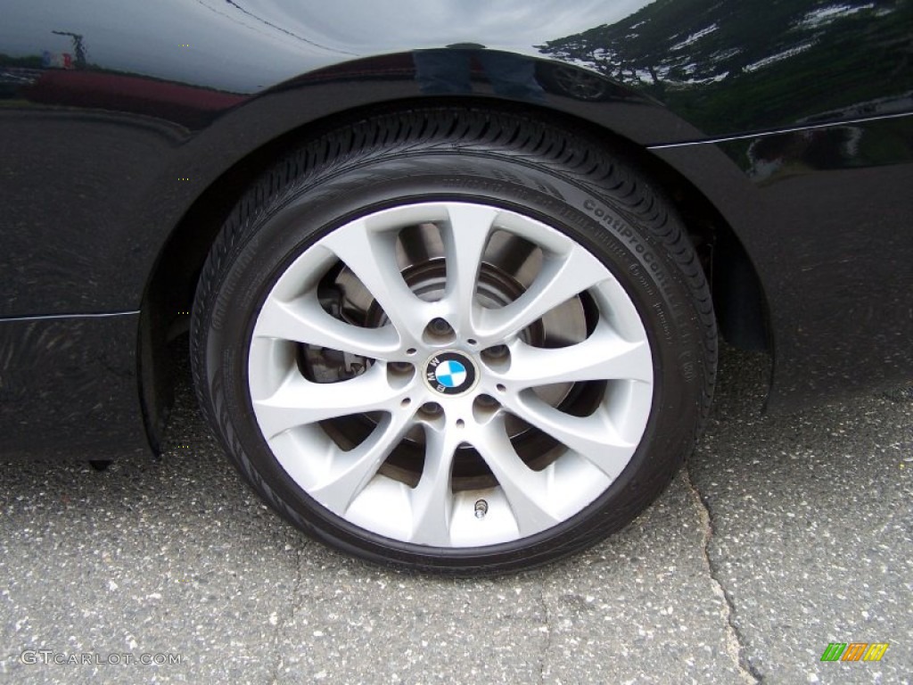 2008 3 Series 335xi Coupe - Jet Black / Saddle Brown/Black photo #9