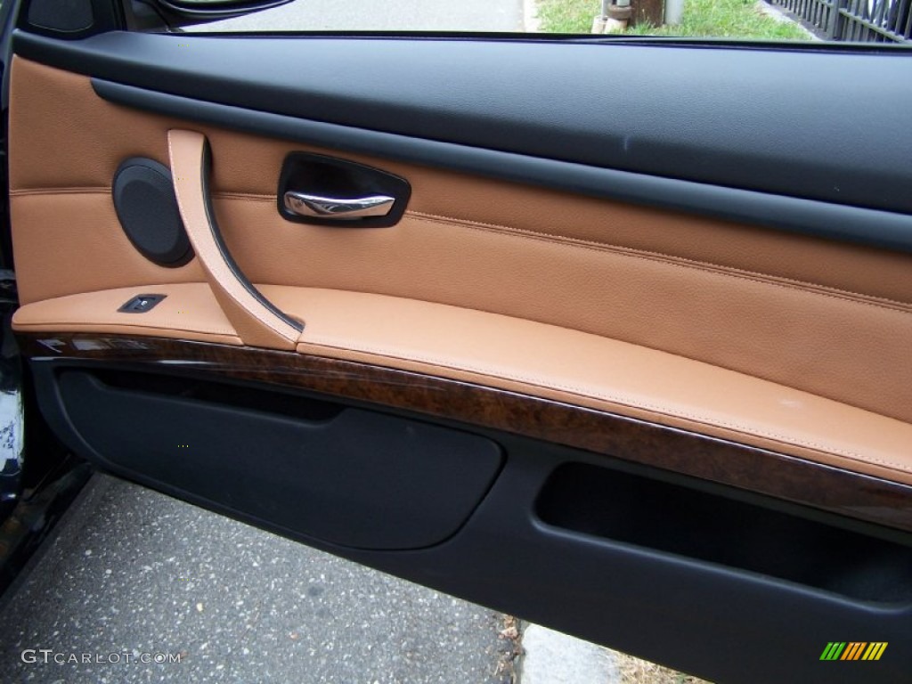 2008 3 Series 335xi Coupe - Jet Black / Saddle Brown/Black photo #11