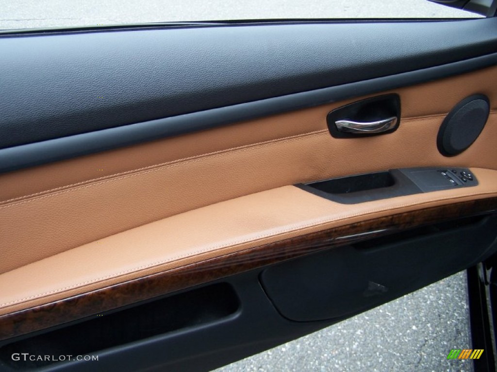 2008 3 Series 335xi Coupe - Jet Black / Saddle Brown/Black photo #16