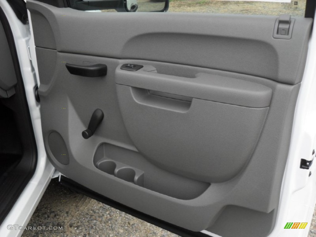 2011 Chevrolet Silverado 3500HD Crew Cab 4x4 Dark Titanium Door Panel Photo #52197412