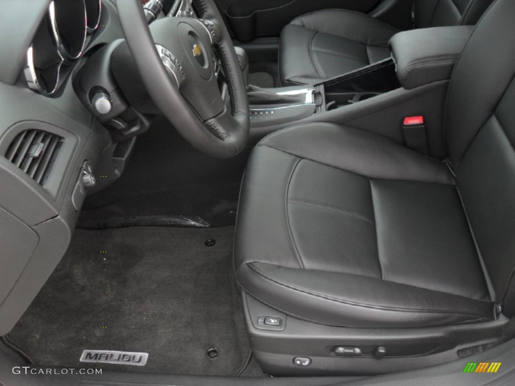 Ebony Interior 2012 Chevrolet Malibu LTZ Photo #52197655