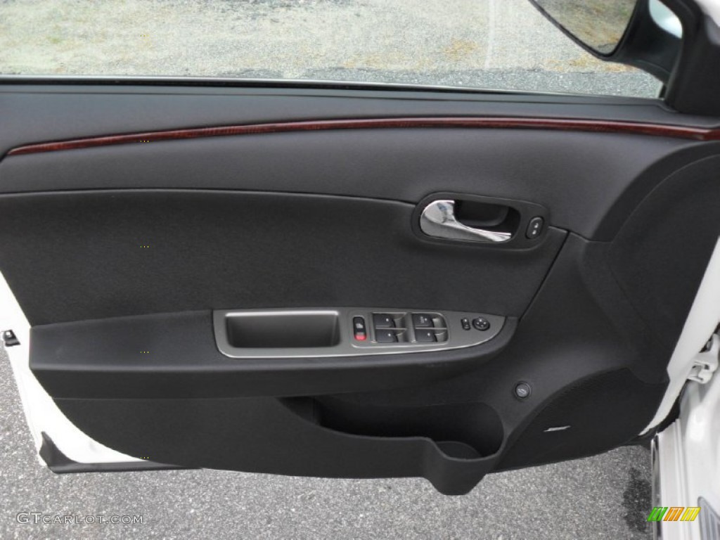 2012 Chevrolet Malibu LTZ Ebony Door Panel Photo #52197667