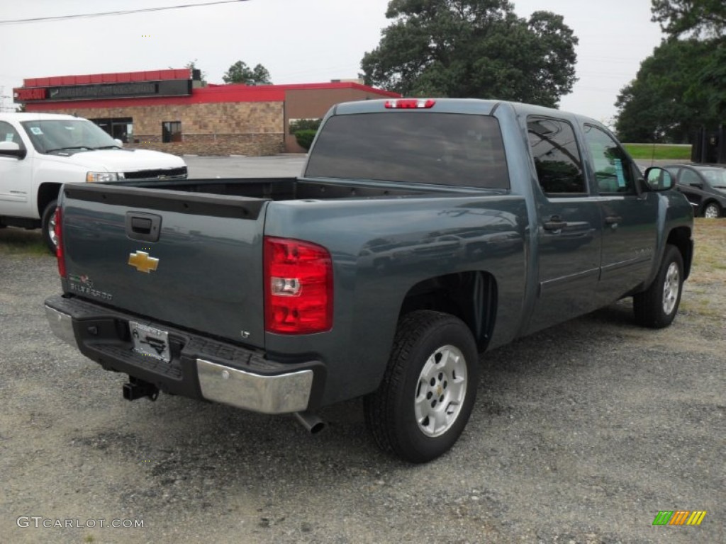 2011 Silverado 1500 LT Crew Cab - Blue Granite Metallic / Light Titanium/Ebony photo #4