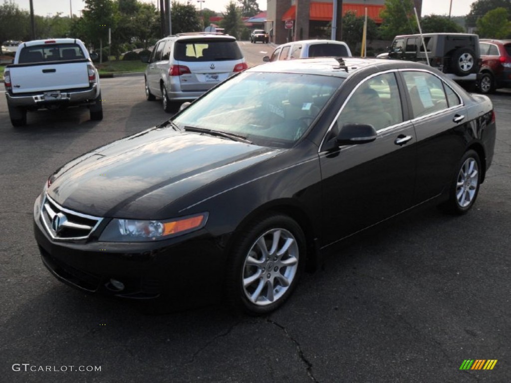 2008 TSX Sedan - Nighthawk Black Pearl / Parchment photo #1