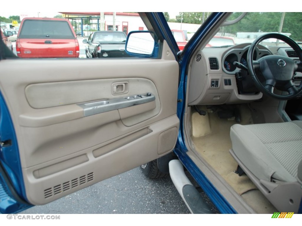 2002 Nissan Frontier SE Crew Cab Beige Door Panel Photo #52198339