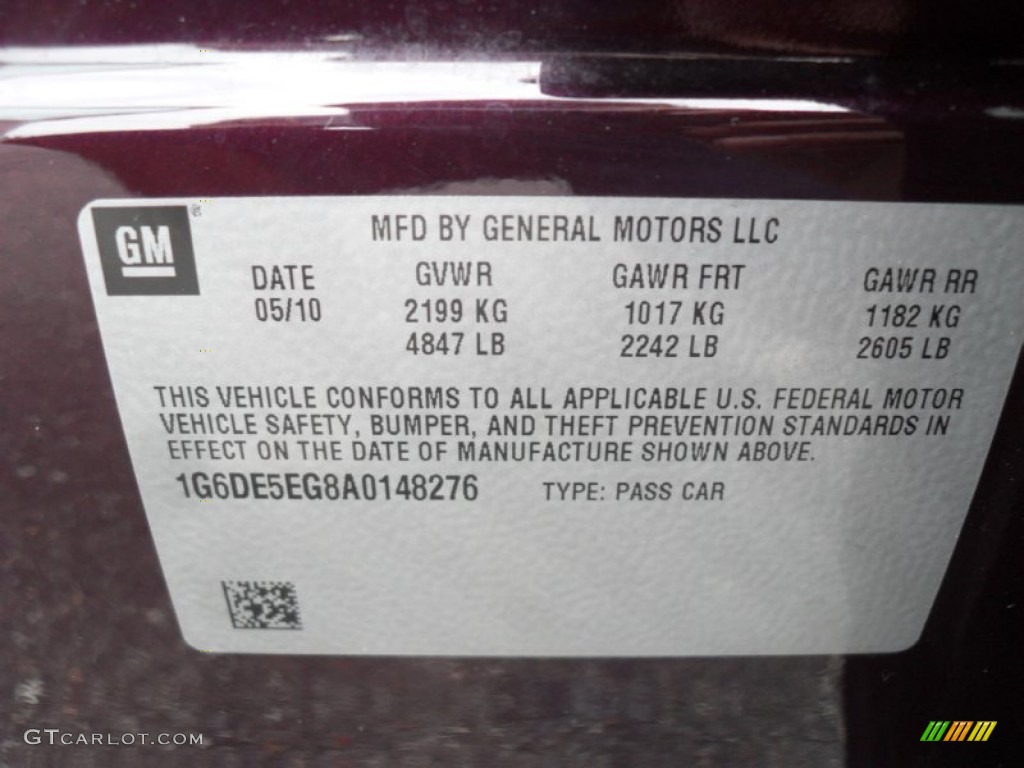 2010 CTS 3.0 Sedan - Black Cherry / Light Titanium/Ebony photo #6