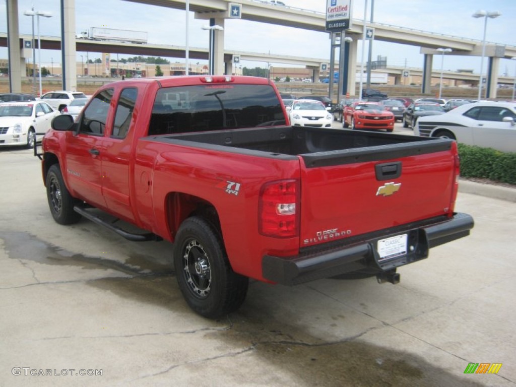 2008 Silverado 1500 Z71 Extended Cab 4x4 - Victory Red / Light Titanium/Ebony Accents photo #3