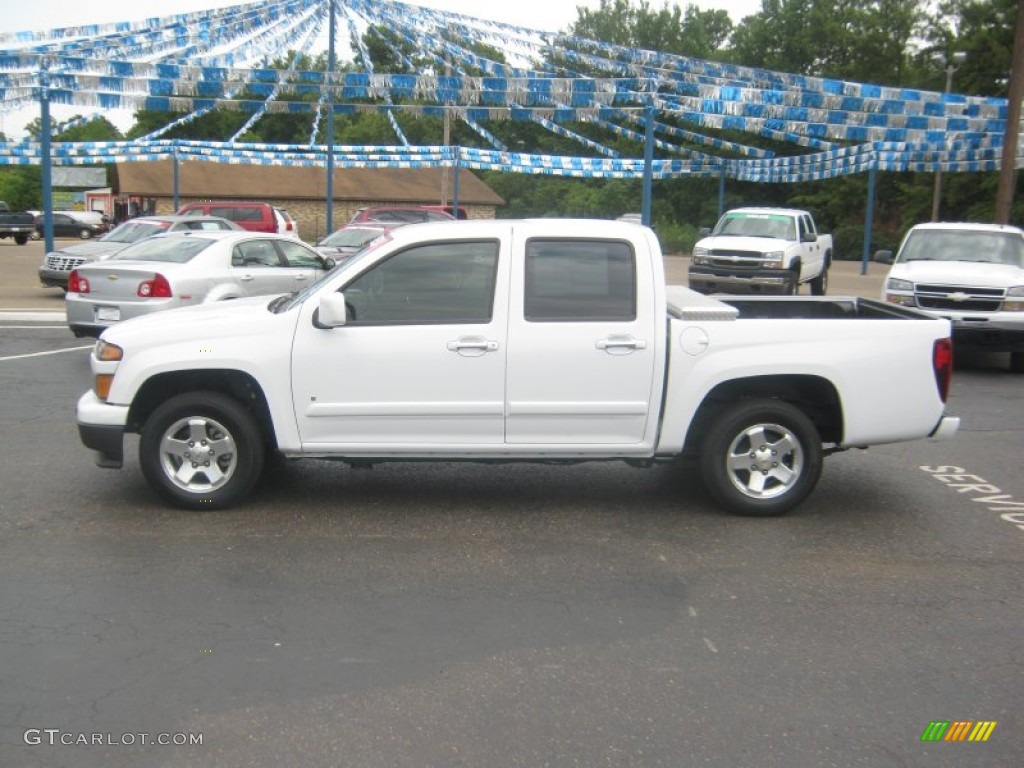 Summit White 2009 Chevrolet Colorado LT Crew Cab Exterior Photo #52199440