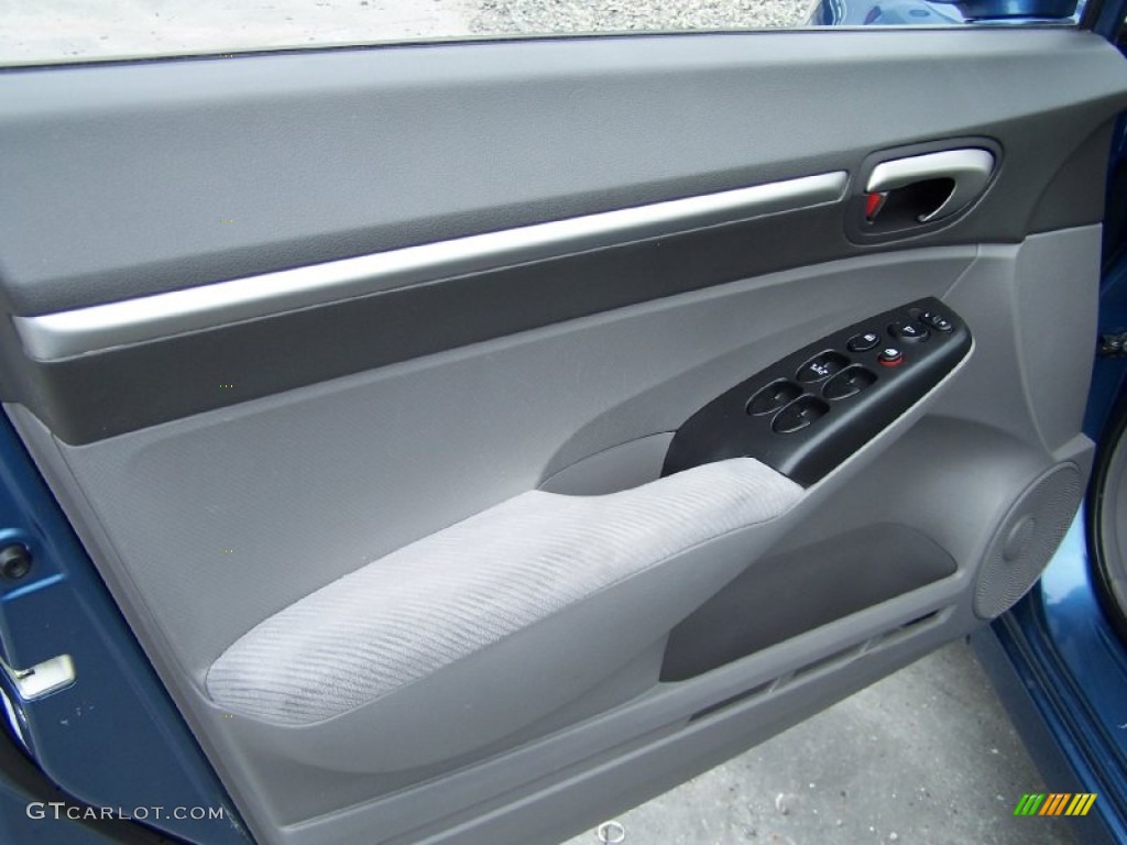 2009 Civic EX Sedan - Atomic Blue Metallic / Gray photo #4