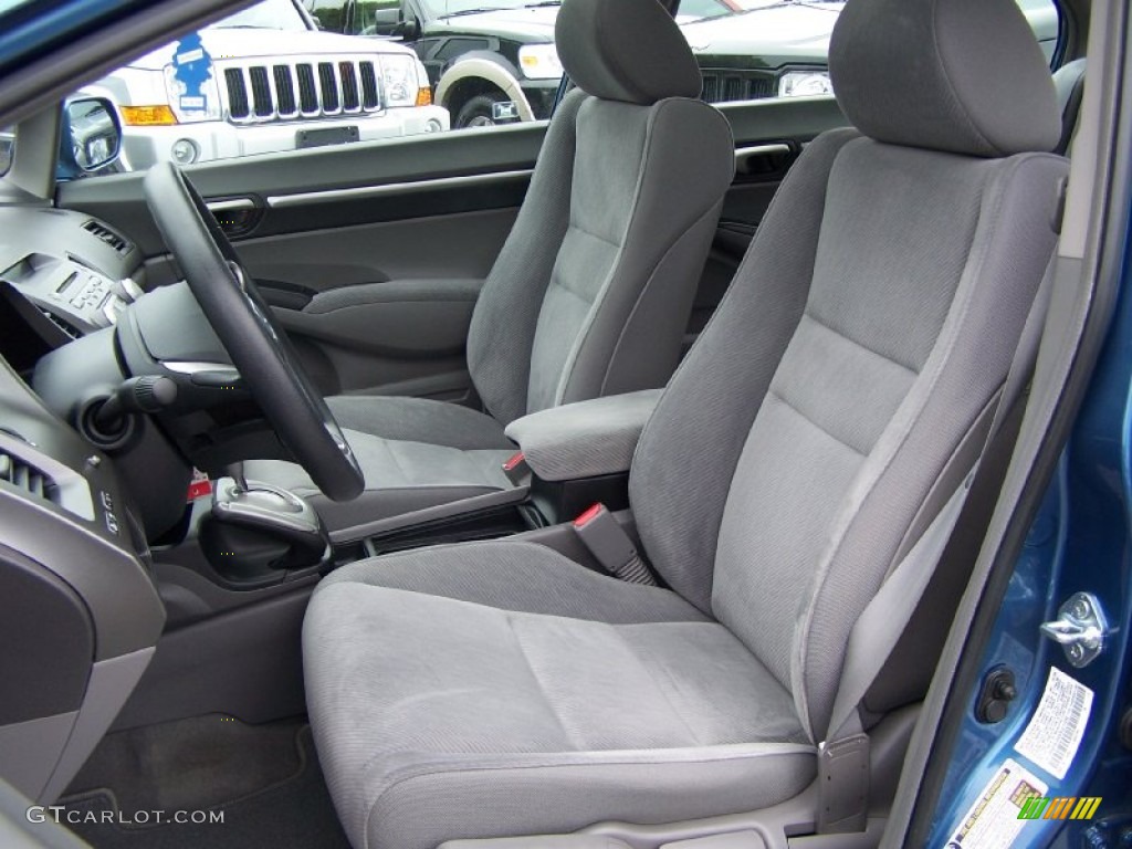 2009 Civic EX Sedan - Atomic Blue Metallic / Gray photo #5