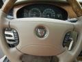 2004 Jaguar S-Type Sand Interior Steering Wheel Photo