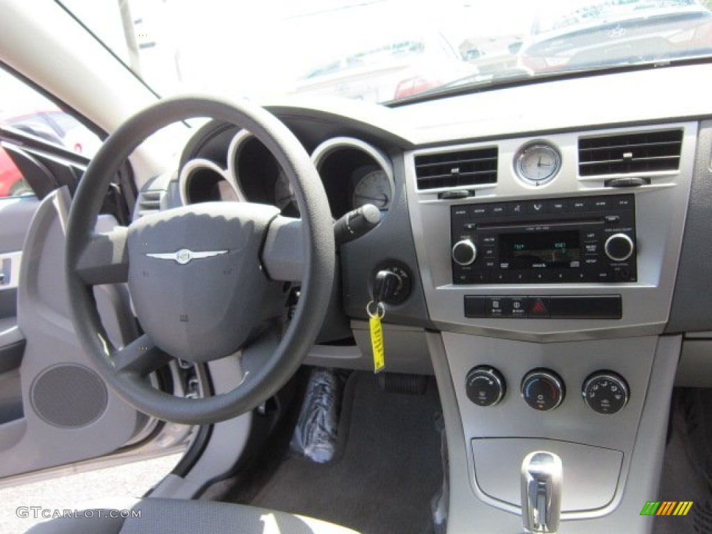 2008 Chrysler Sebring Touring Convertible Dark Slate Gray/Light Slate Gray Dashboard Photo #52201645