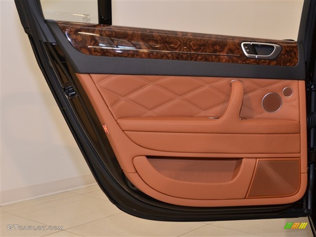 2012 Bentley Continental Flying Spur Speed Saddle/Beluga Door Panel Photo #52201768