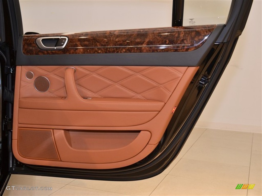 2012 Bentley Continental Flying Spur Speed Saddle/Beluga Door Panel Photo #52201783