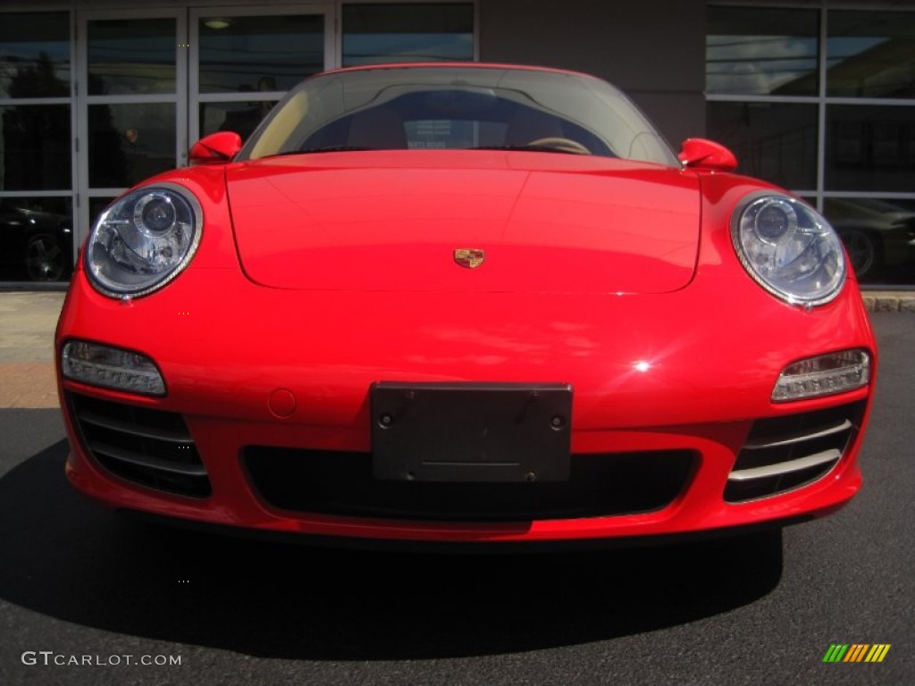 2009 911 Carrera 4 Cabriolet - Guards Red / Sand Beige photo #3