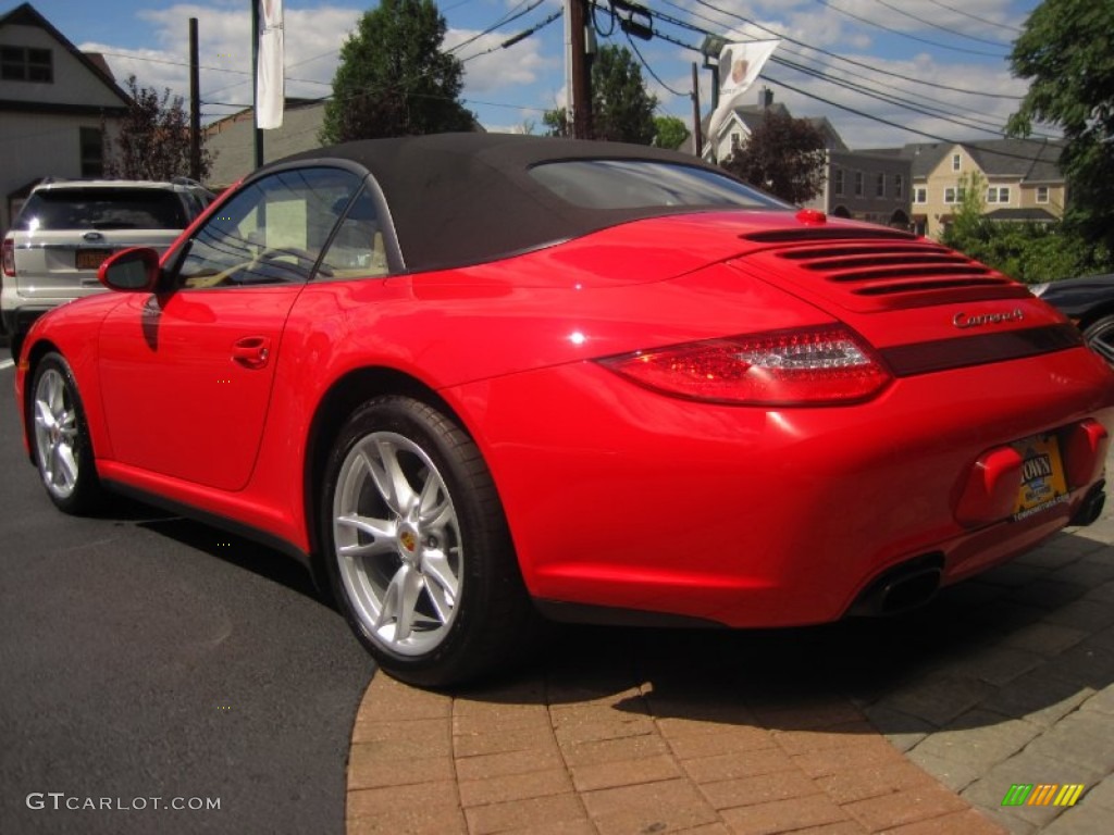 2009 911 Carrera 4 Cabriolet - Guards Red / Sand Beige photo #6