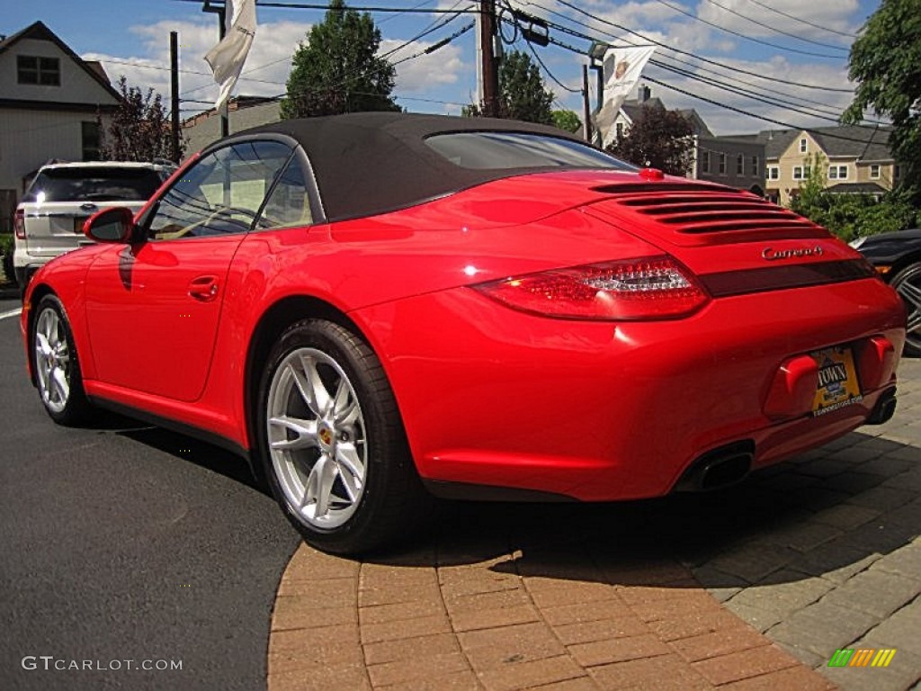 2009 911 Carrera 4 Cabriolet - Guards Red / Sand Beige photo #7