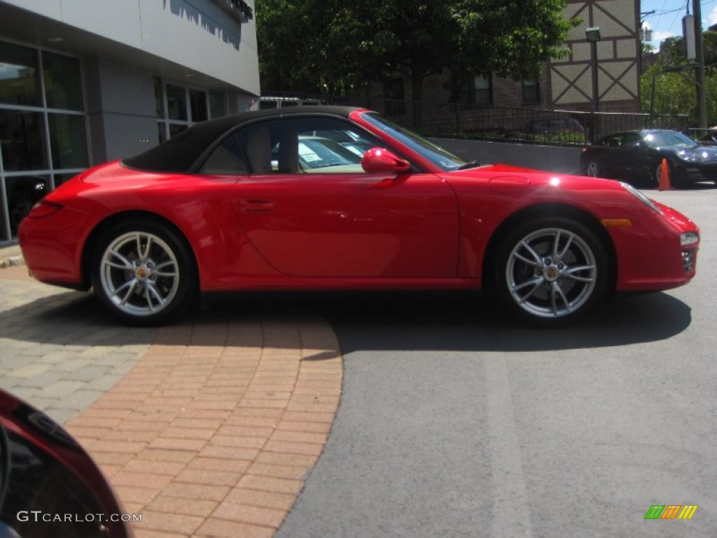 2009 911 Carrera 4 Cabriolet - Guards Red / Sand Beige photo #10