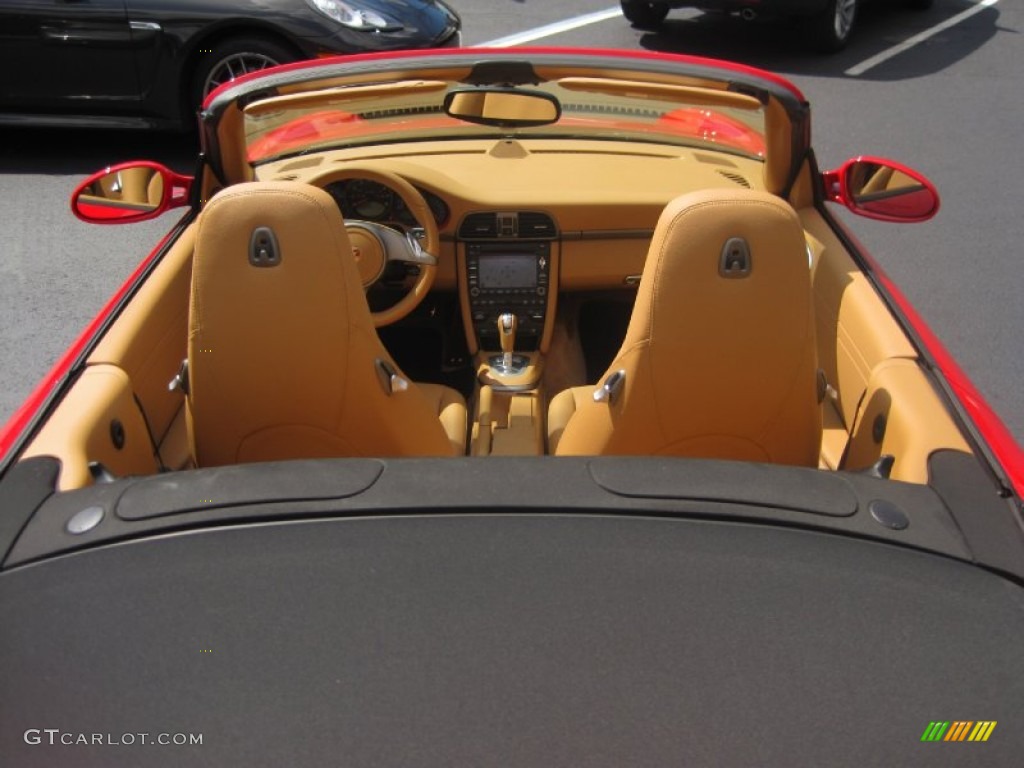 2009 911 Carrera 4 Cabriolet - Guards Red / Sand Beige photo #15