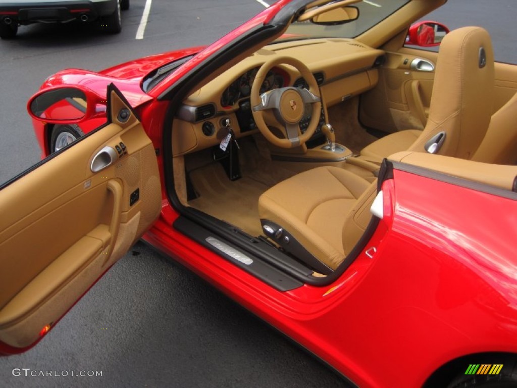 2009 911 Carrera 4 Cabriolet - Guards Red / Sand Beige photo #16