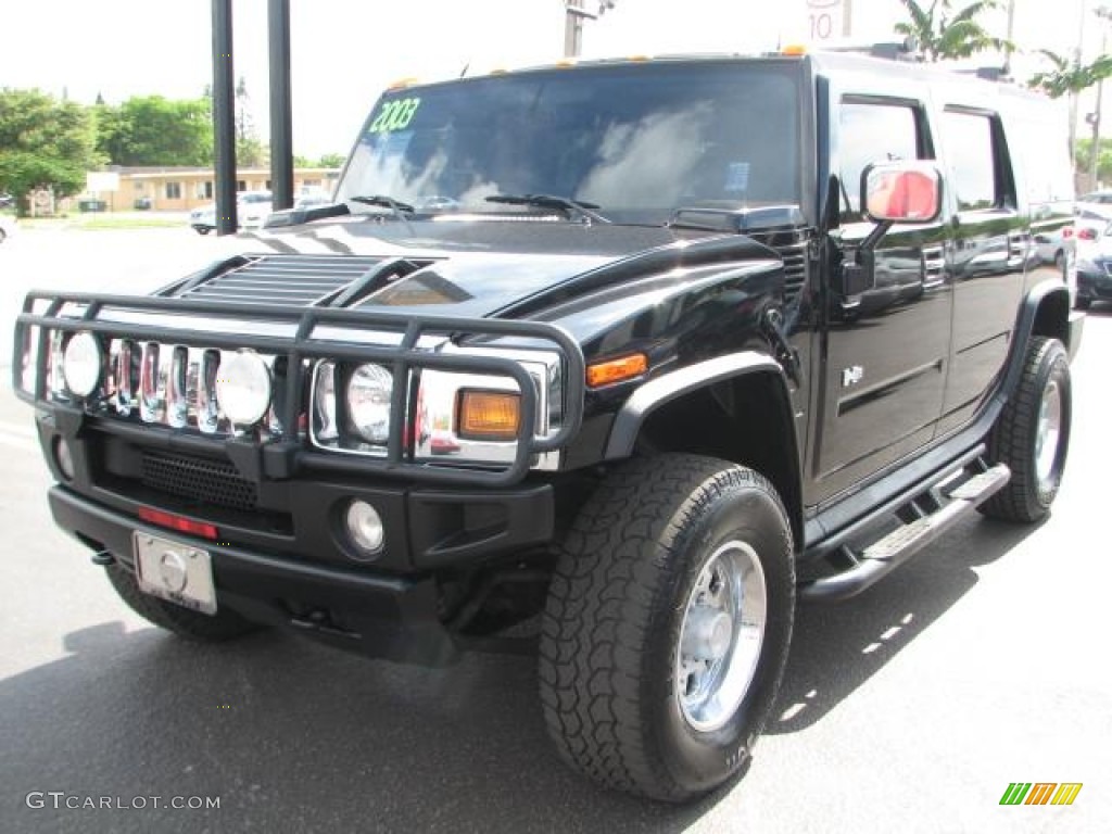 Black 2003 Hummer H2 SUV Exterior Photo #52202911