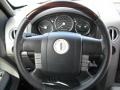 Ebony/Dove Grey 2007 Lincoln Mark LT SuperCrew 4x4 Steering Wheel